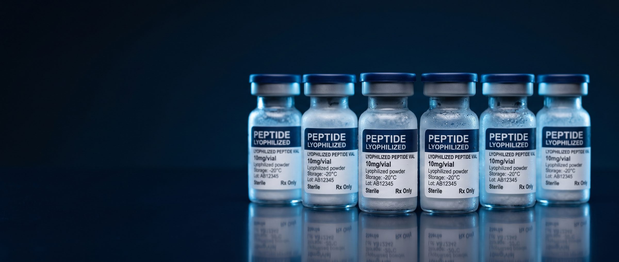 Pre-mixed peptide pens in temperature-controlled storage